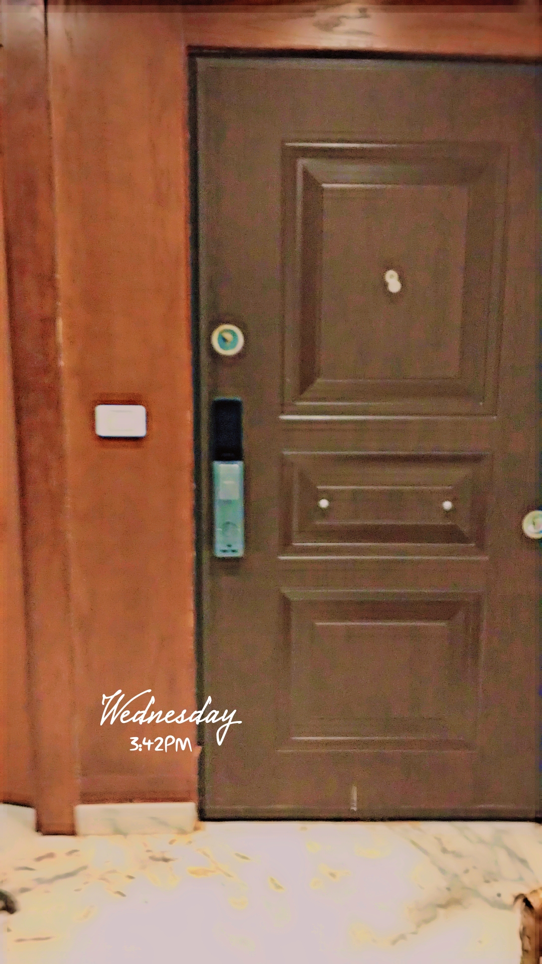 قفل باب ذكي اكترونى Smart Lock فتح بالبصمة والكارت وباسورد والموبايل
